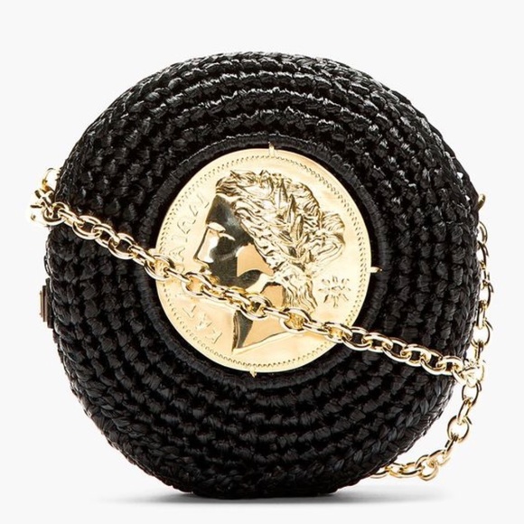 Dolce Gabbana Handbags - Dolce Gabbana Roman Coin straw bag